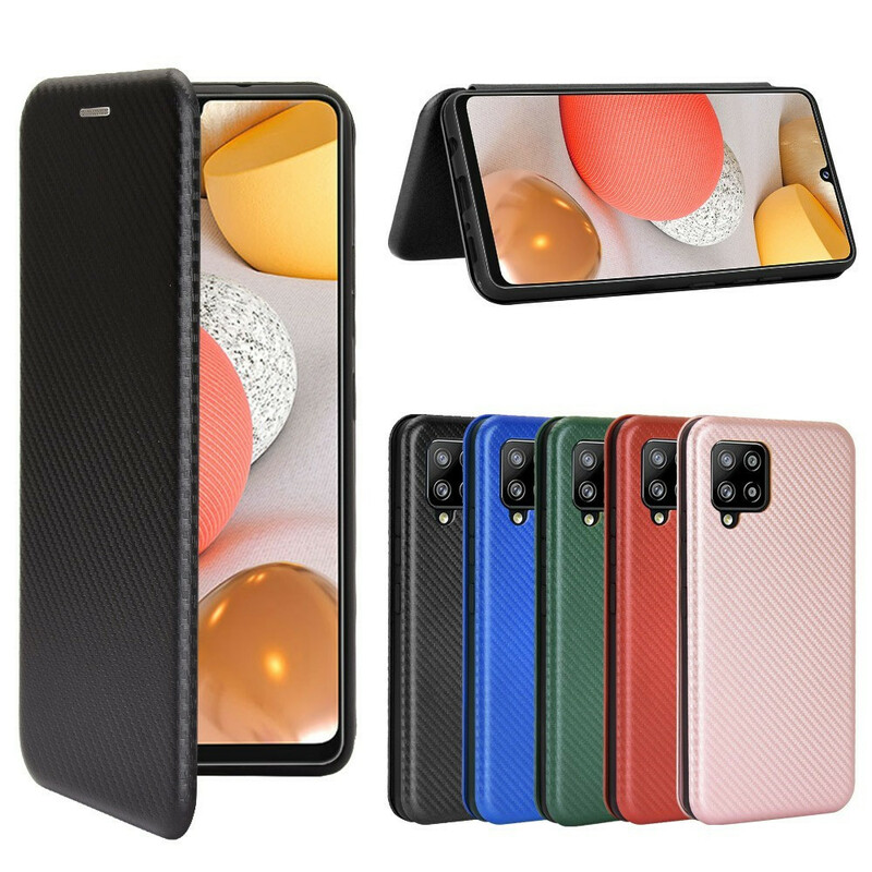 Flip Cover Samsung Galaxy A42 5G Fibre Carbone Flip Cover Samsung Galaxy A42 5G Fibre Carbone