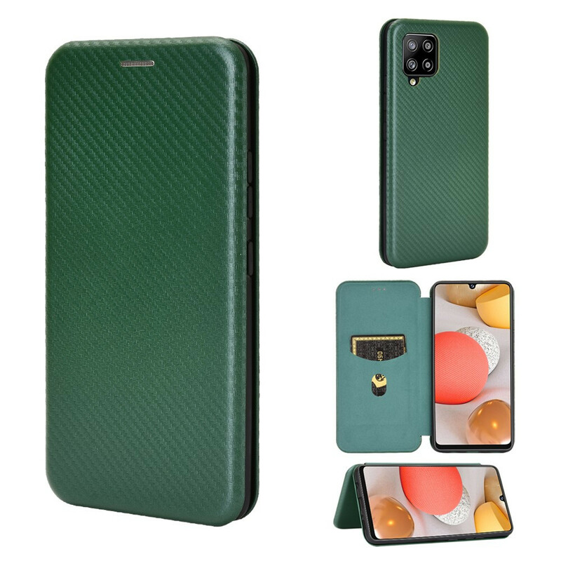 Flip Cover Samsung Galaxy A42 5G Fibre Carbone Flip Cover Samsung Galaxy A42 5G Fibre Carbone