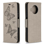 Housse Xiaomi Mi 10T Lite Papillons Imprimés à Lanière Housse Xiaomi Mi 10T Lite Papillons Imprimés à Lanière