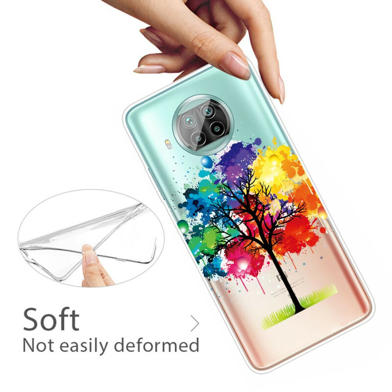 Coque Xiaomi Mi 10T Lite Transparente Arbre Aquarelle