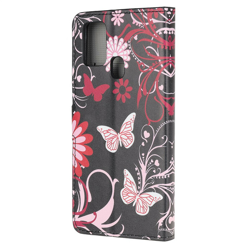 Housse OnePlus Nord N10 Papillons et Fleurs Housse OnePlus Nord N10 Papillons et Fleurs