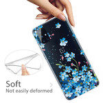 Coque OnePlus Nord N10 Fleurs Bleues Coque OnePlus Nord N10 Fleurs Bleues