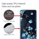 Coque OnePlus Nord N10 Fleurs Bleues Coque OnePlus Nord N10 Fleurs Bleues