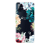 Coque OnePlus Nord N10 Transparente Fleurs Aquarelle