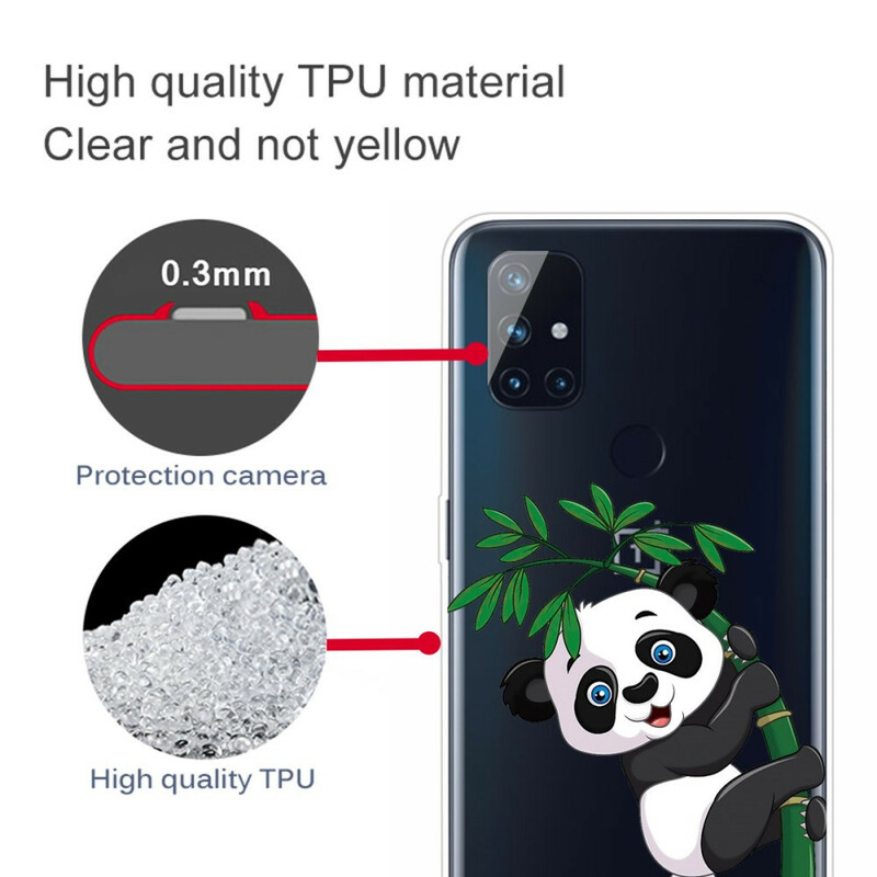 Coque OnePlus Nord N10 Transparente Panda Sur Le Bambou