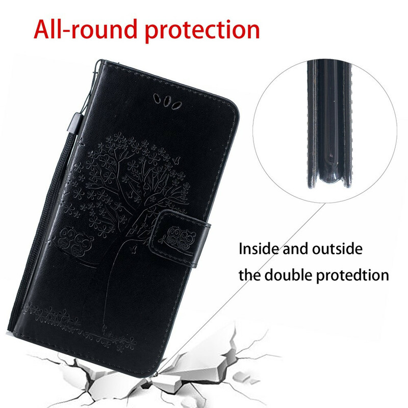 Housse Samsung Galaxy A20s Arbre et Hiboux à Lanière Housse Samsung Galaxy A20s Arbre et Hiboux à Lanière