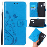 Housse Samsung Galaxy A20s Papillons et Fleurs Housse Samsung Galaxy A20s Papillons et Fleurs