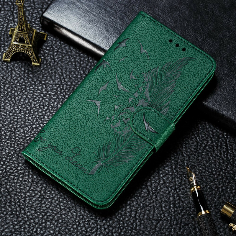 Housse Samsung Galaxy A20s Simili Cuir Live Your Dream Housse Samsung Galaxy A20s Simili Cuir Live Your Dream