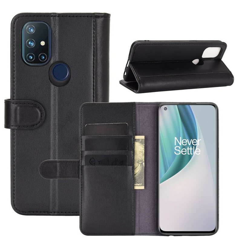 Housse OnePlus Nord N10 Cuir Véritable Housse OnePlus Nord N10 Cuir Véritable
