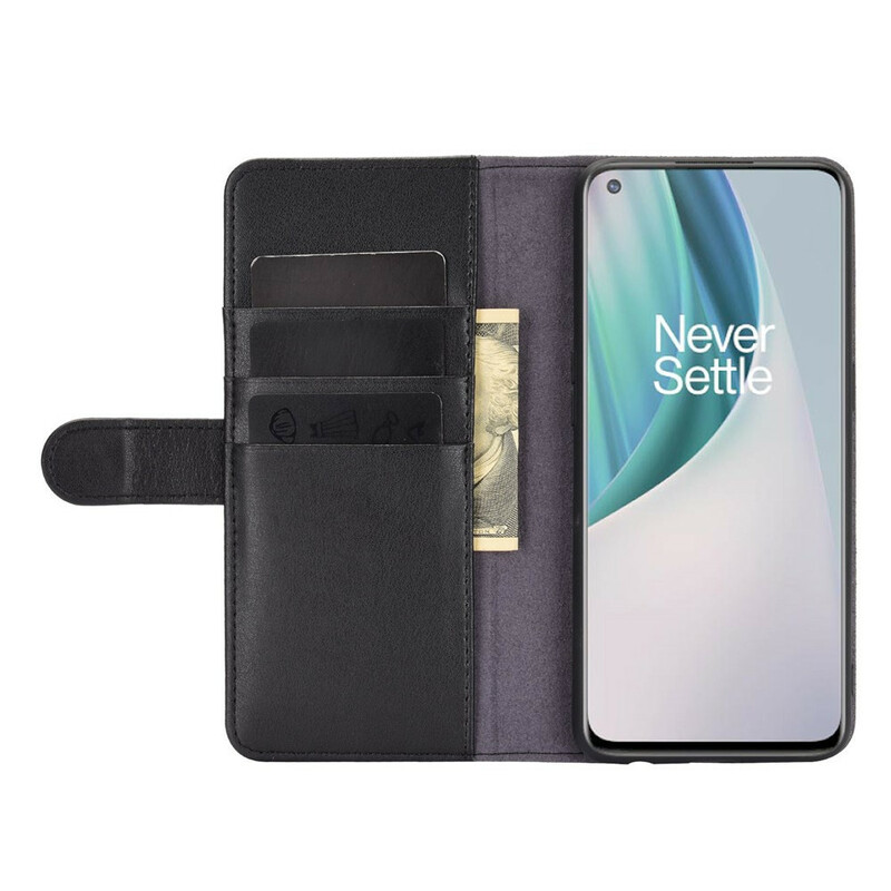 Housse OnePlus Nord N10 Cuir Véritable Housse OnePlus Nord N10 Cuir Véritable