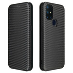 Flip Cover OnePlus Nord N10 Fibre Carbone Flip Cover OnePlus Nord N10 Fibre Carbone