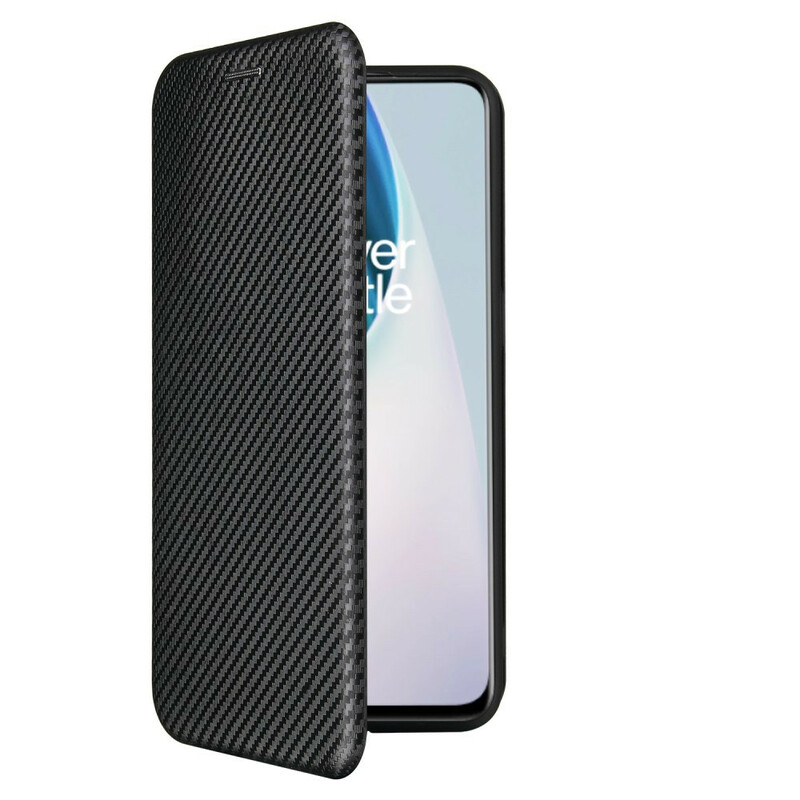 Flip Cover OnePlus Nord N10 Fibre Carbone Flip Cover OnePlus Nord N10 Fibre Carbone