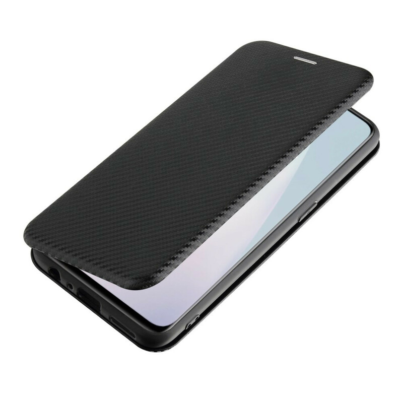 Flip Cover OnePlus Nord N10 Fibre Carbone Flip Cover OnePlus Nord N10 Fibre Carbone