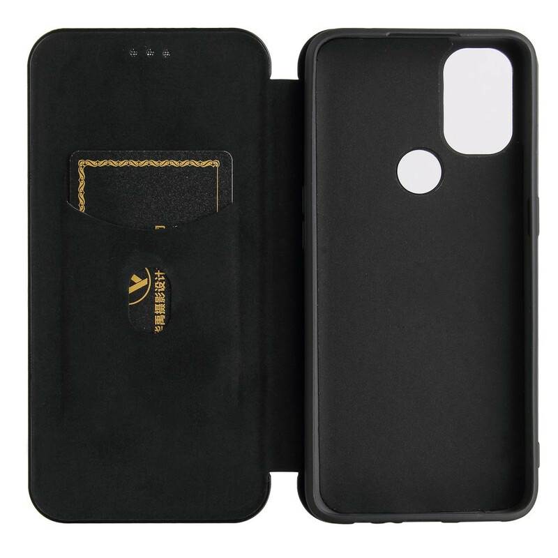 Flip Cover OnePlus Nord N10 Fibre Carbone Flip Cover OnePlus Nord N10 Fibre Carbone