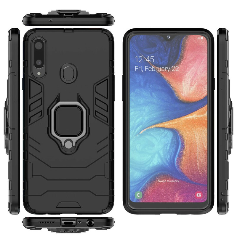 Coque Samsung Galaxy A20s Ring Résistante Coque Samsung Galaxy A20s Ring Résistante
