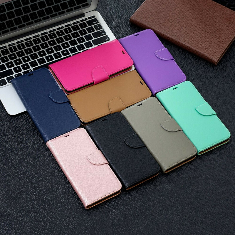 Housse Samsung Galaxy A20s Litchi Rabat Oblique Housse Samsung Galaxy A20s Litchi Rabat Oblique