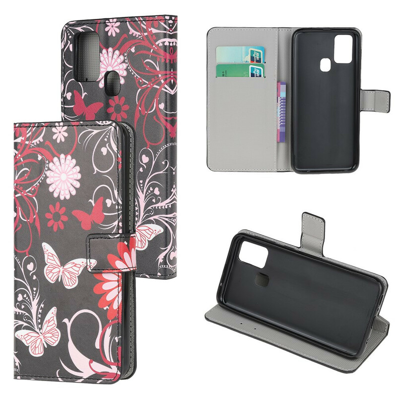 Housse OnePlus Nord N100 Papillons et Fleurs Housse OnePlus Nord N100 Papillons et Fleurs