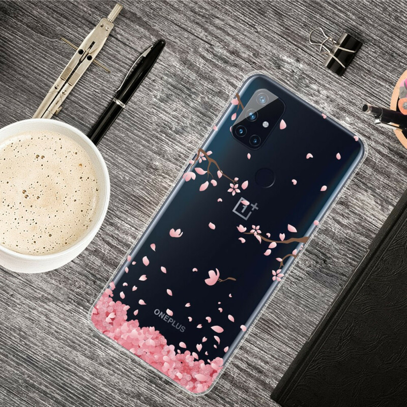 Coque OnePlus Nord N100 Branches à Fleurs