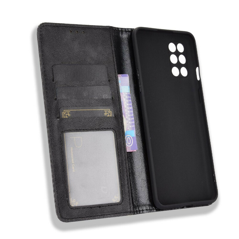 Flip Cover OnePlus 8T Effet Cuir Vintage Stylise Flip Cover OnePlus 8T Effet Cuir Vintage Stylise