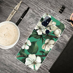Coque OnePlus Nord N100 Fleurs Blanches Peintes