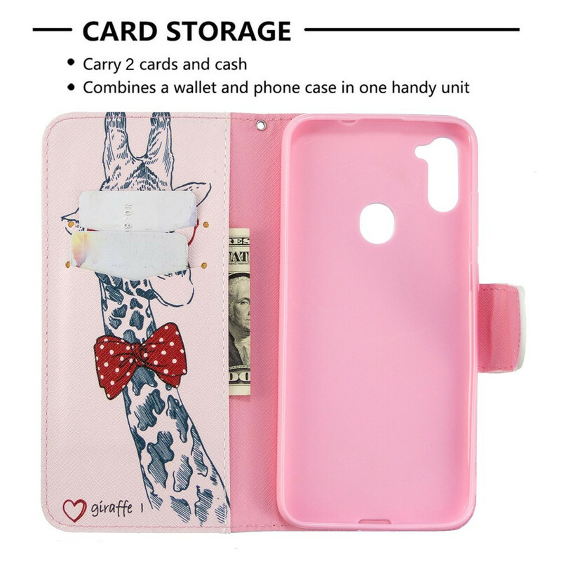 Housse Samsung Galaxy M11 Girafe Intello Housse Samsung Galaxy M11 Girafe Intello