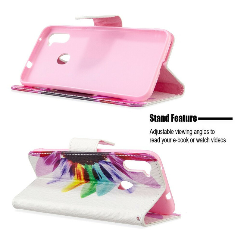 Housse Samsung Galaxy M11 Fleur Aquarelle Housse Samsung Galaxy M11 Fleur Aquarelle