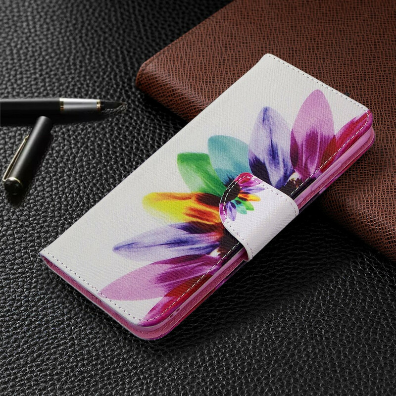 Housse Samsung Galaxy M11 Fleur Aquarelle Housse Samsung Galaxy M11 Fleur Aquarelle