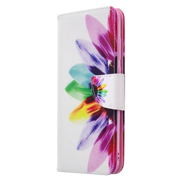 Housse Samsung Galaxy M11 Fleur Aquarelle