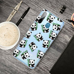 Coque Samsung Galaxy M11 Top Pandas Fun