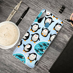 Coque Samsung Galaxy M11 Pingouins et Poissons