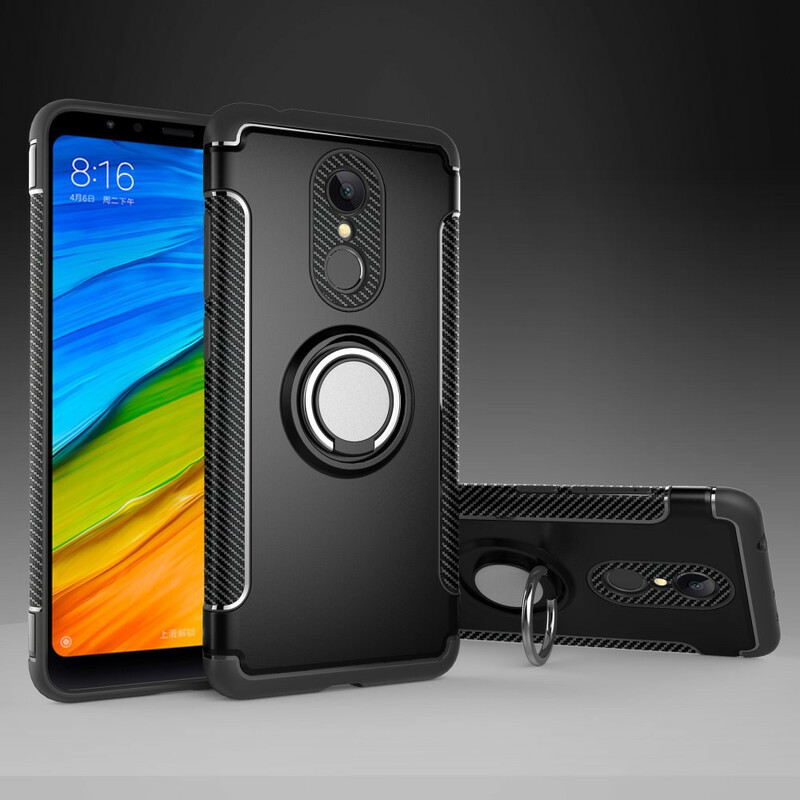 Coque Xiaomi Redmi 5 Ring Fibre Carbone Coque Xiaomi Redmi 5 Ring Fibre Carbone