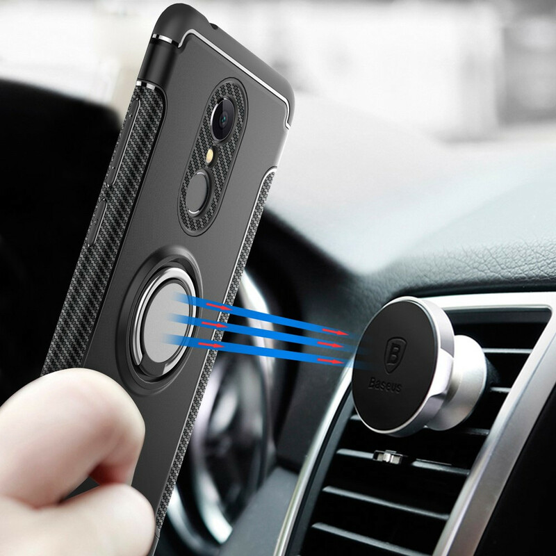 Coque Xiaomi Redmi 5 Ring Fibre Carbone Coque Xiaomi Redmi 5 Ring Fibre Carbone