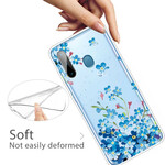 Coque Samsung Galaxy M11 Fleurs Bleues