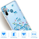Coque Samsung Galaxy M11 Fleurs Bleues