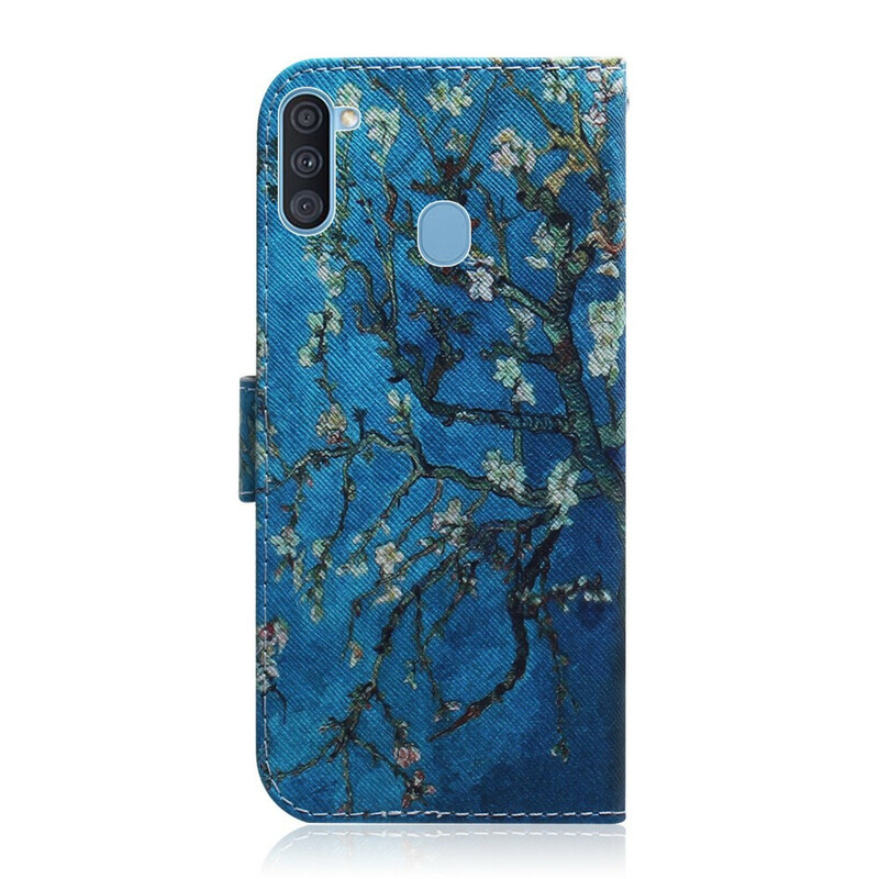 Housse Samsung Galaxy M11 Branche d'Arbre Fleuri