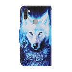 Housse Samsung Galaxy M11 Loup Blanc Housse Samsung Galaxy M11 Loup Blanc