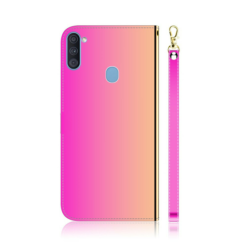 Housse Samsung Galaxy M11 Simili Cuir Couverture Miroir Housse Samsung Galaxy M11 Simili Cuir Couverture Miroir