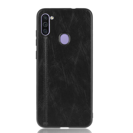 Coque Samsung Galaxy M11 Effet Cuir Couture