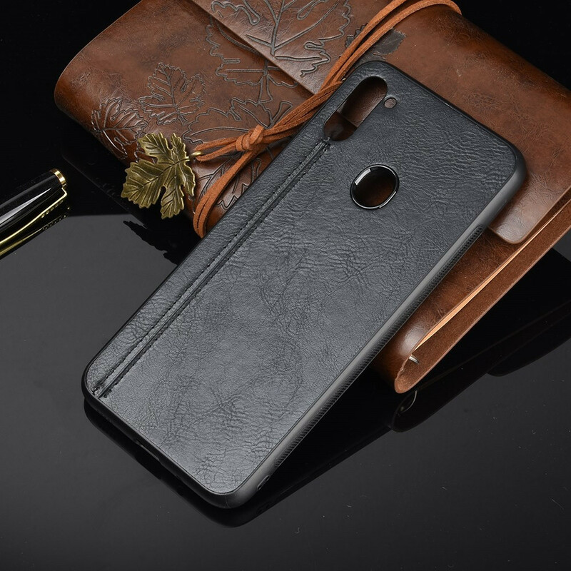 Coque Samsung Galaxy M11 Effet Cuir Couture Coque Samsung Galaxy M11 Effet Cuir Couture