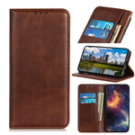 Flip Cover Sony Xperia 5 II Cuir Fendu Élégance Flip Cover Sony Xperia 5 II Cuir Fendu Élégance