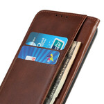 Flip Cover Sony Xperia 5 II Cuir Fendu Élégance Flip Cover Sony Xperia 5 II Cuir Fendu Élégance