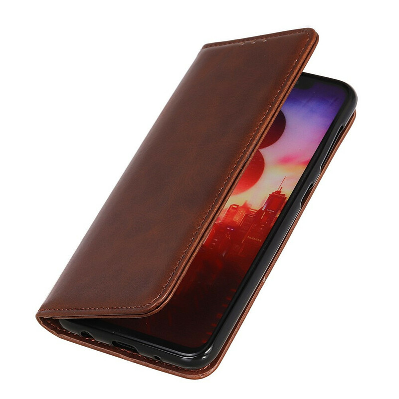 Flip Cover Sony Xperia 5 II Cuir Fendu Élégance Flip Cover Sony Xperia 5 II Cuir Fendu Élégance