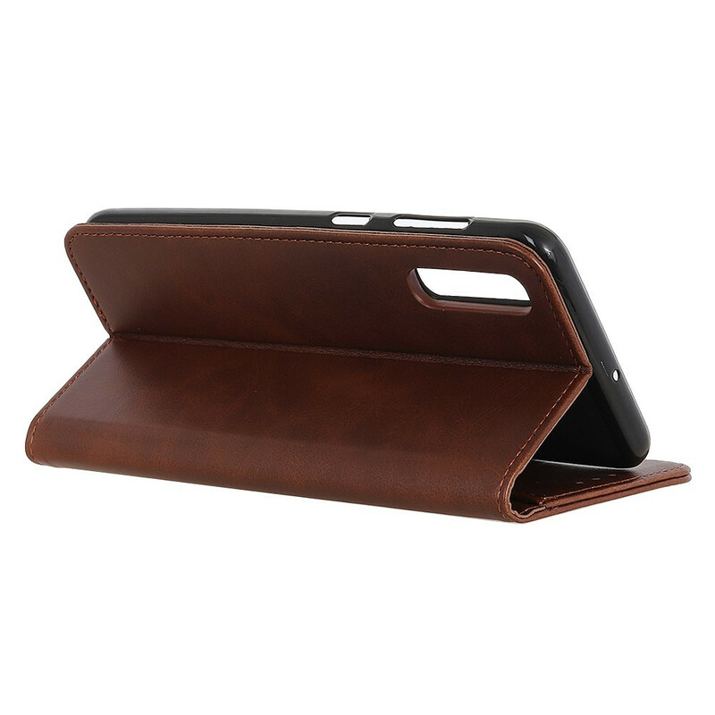 Flip Cover Sony Xperia 5 II Cuir Fendu Élégance Flip Cover Sony Xperia 5 II Cuir Fendu Élégance