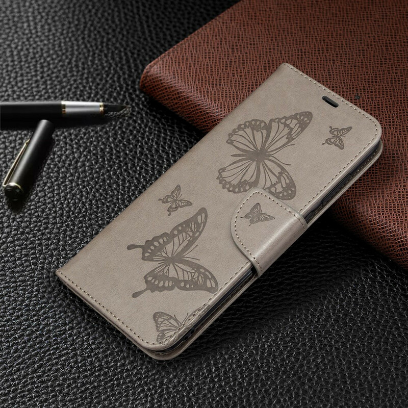 Housse Samsung Galaxy M11 Les Papillons en Vol avec Lanière Housse Samsung Galaxy M11 Les Papillons en Vol avec Lanière