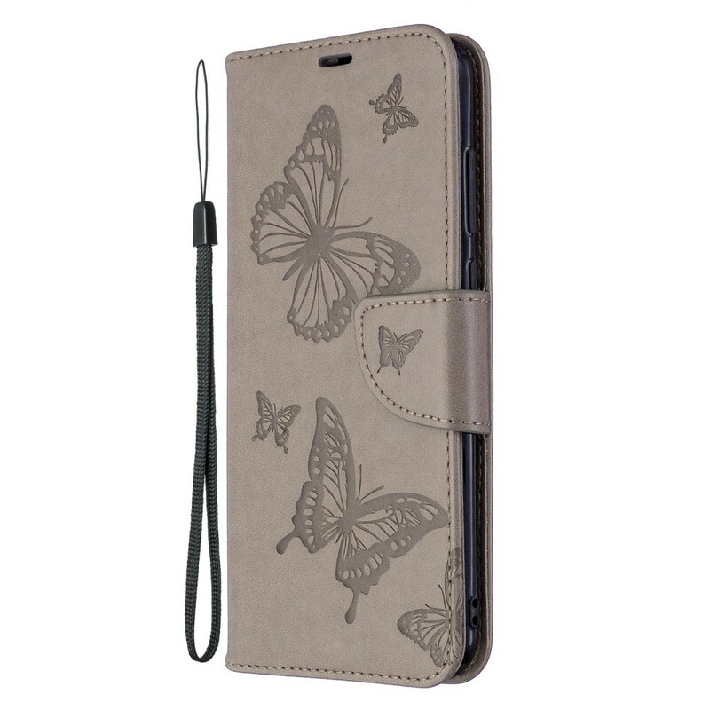 Housse Samsung Galaxy M11 Les Papillons en Vol avec Lanière Housse Samsung Galaxy M11 Les Papillons en Vol avec Lanière