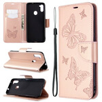 Housse Samsung Galaxy M11 Les Papillons en Vol avec Lanière Housse Samsung Galaxy M11 Les Papillons en Vol avec Lanière