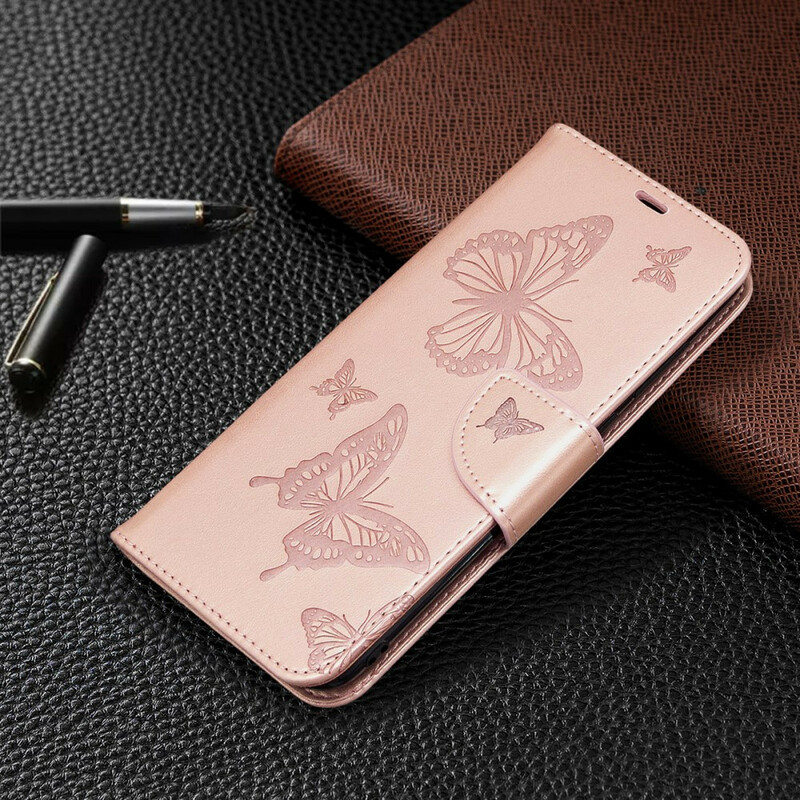 Housse Samsung Galaxy M11 Les Papillons en Vol avec Lanière Housse Samsung Galaxy M11 Les Papillons en Vol avec Lanière