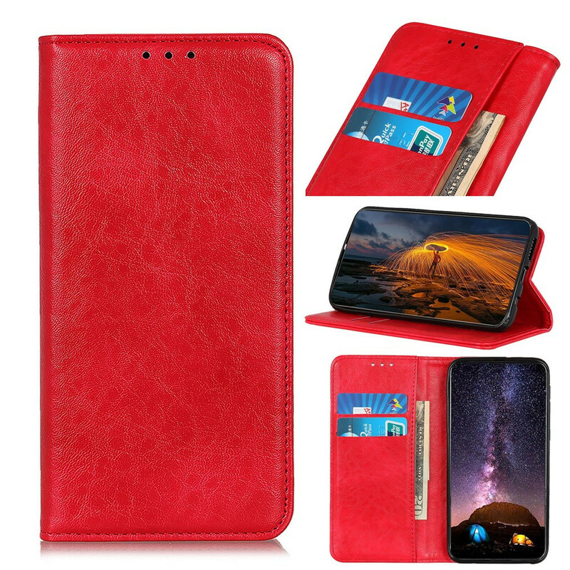 Flip Cover Sony Xperia 5 II Cuir Fendu Texturé Flip Cover Sony Xperia 5 II Cuir Fendu Texturé