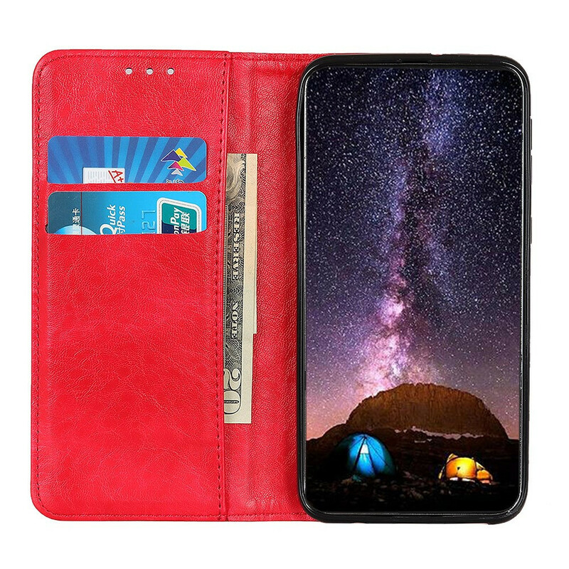 Flip Cover Sony Xperia 5 II Cuir Fendu Texturé Flip Cover Sony Xperia 5 II Cuir Fendu Texturé