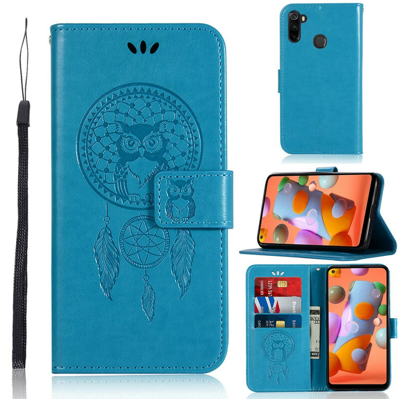 Housse Samsung Galaxy M11 Effet Cuir Attrape Rêves Hibou Housse Samsung Galaxy M11 Effet Cuir Attrape Rêves Hibou